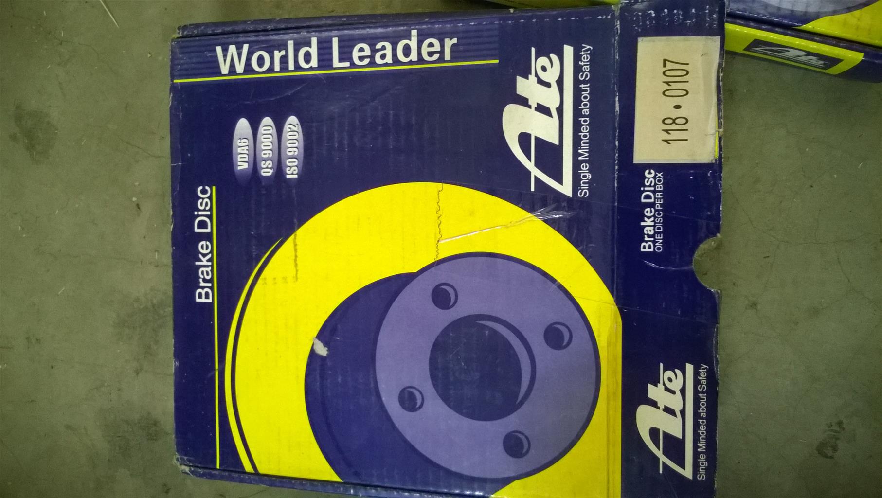 ATE Front Brake Discs bought for 2002 Nissan Sentra 140 - Private Seller