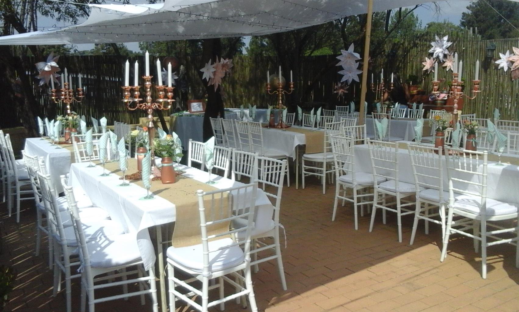 Baby Shower Birthdays Parties Stretch Tents Chairs Stage Decor