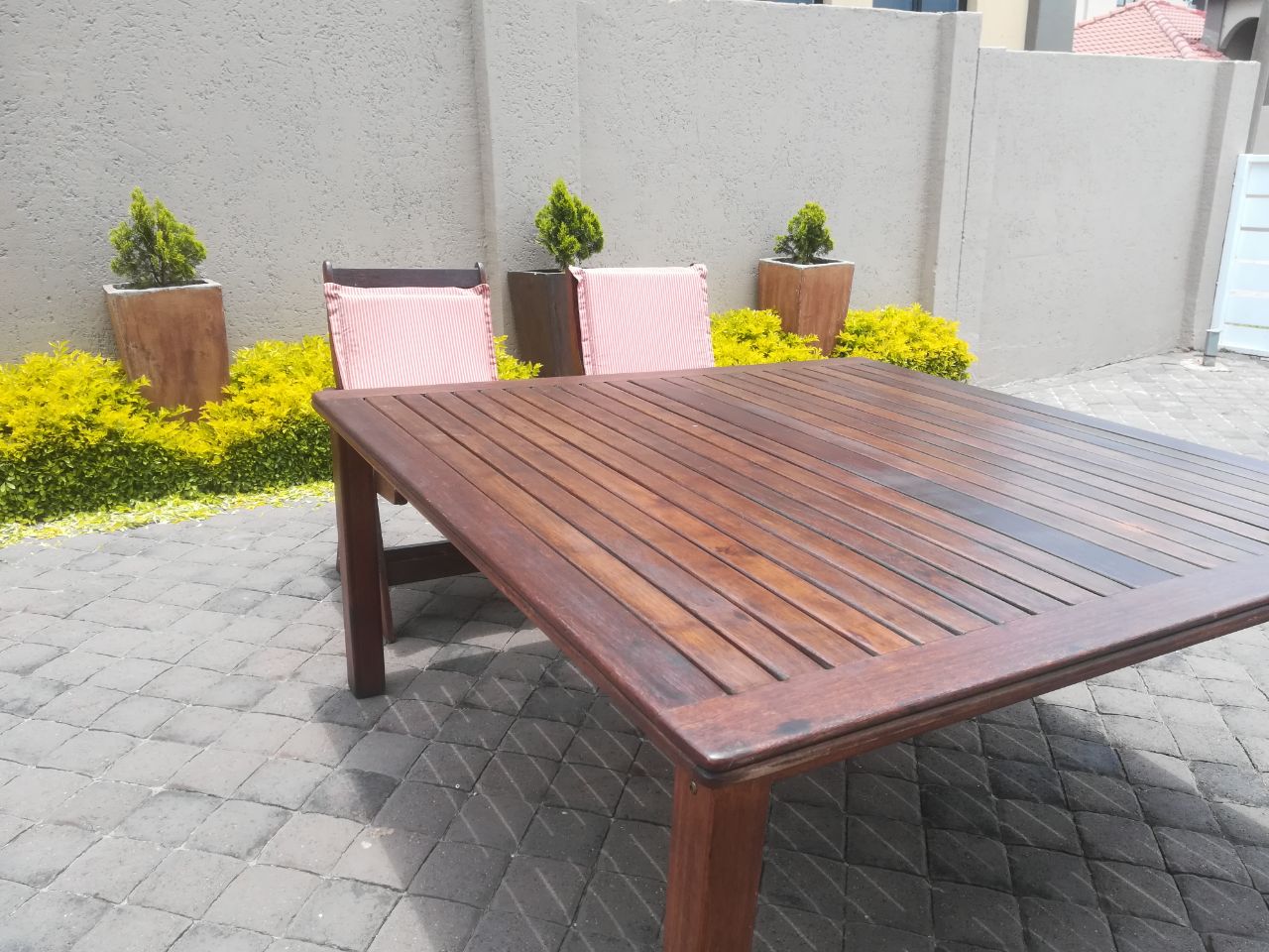 8 Seater wooden patio set 